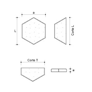 Diagrama Pastelon Hexagonal